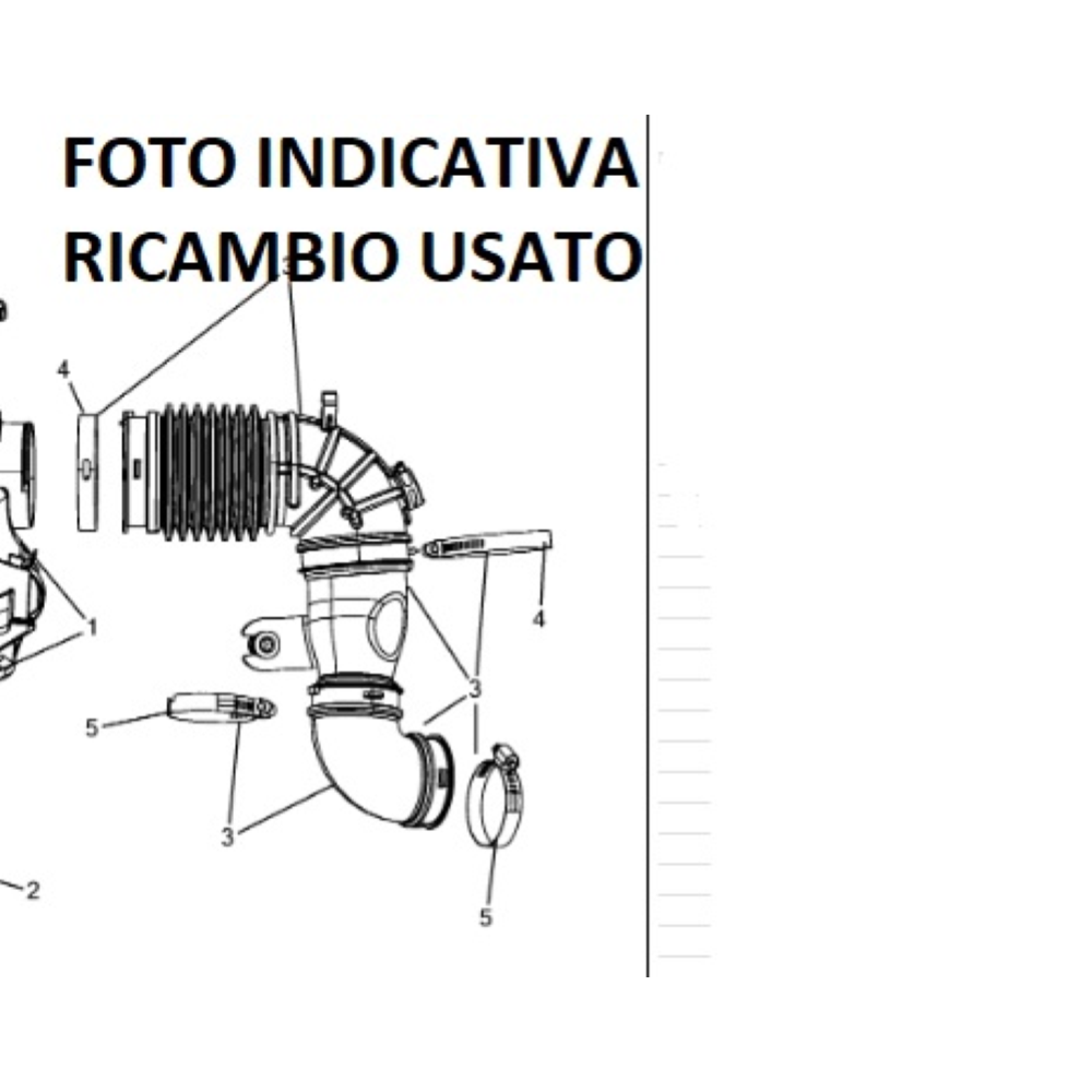 04880269AA K04880269AA TUBO ASPIRAZIONE ARIA JEEP CHEROKEE 4 (KK)(08-12) 2.8CRD 177CV 130KW VM52C