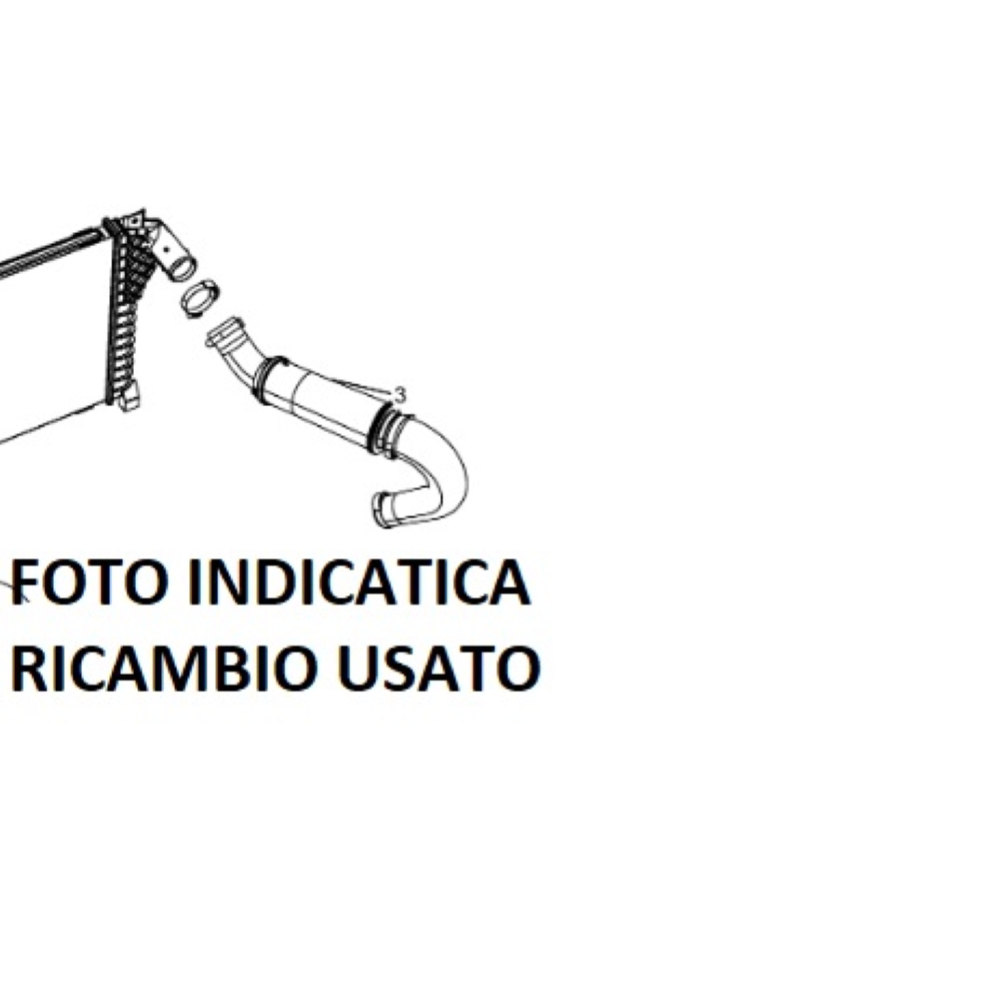 55038014AB TUBO MANICOTTO INTERCOOLER TURBO JEEP CHEROKEE 4 (KK)(08-12) 2.8CRD 177CV 130KW VM52C