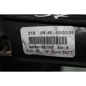 PEDALE PEDALIERA FRIZIONE PEUGEOT 407 SW (6E) [2004-2011] 9654165180