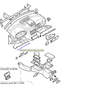 8226A6 9647155277 MODANATURA CRUSCOTTO SINISTRA PEUGEOT 407 SW (6E)[2004-2011] 