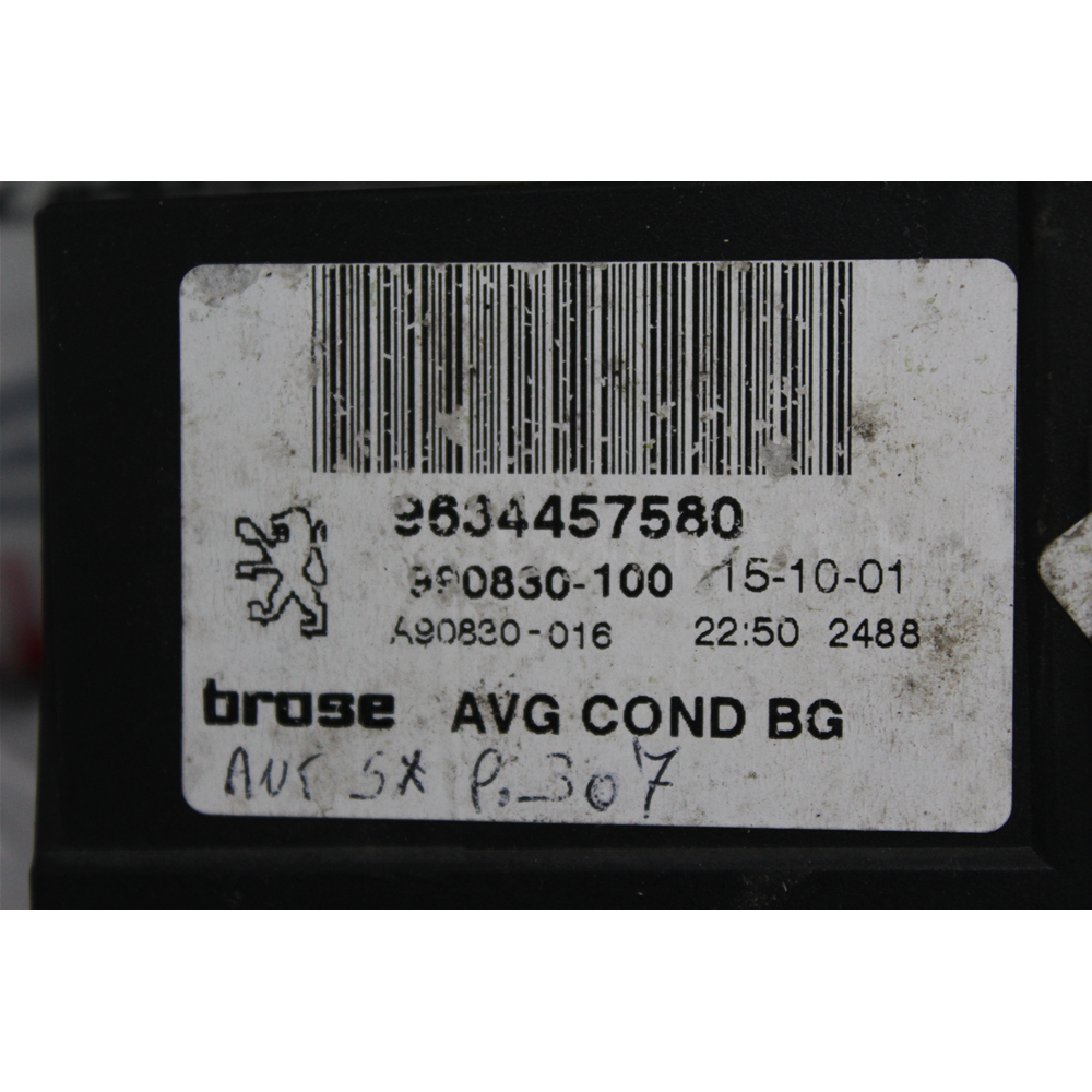 MOTORINO ALZACRISTALLI ANTERIORE SINISTRO PEUGEOT 307 3A/C [00-09] 9634457580