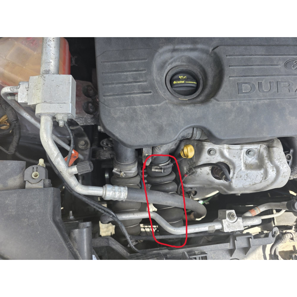 1880410 CN11-6C646-AC TUBO MANICOTTO INTERCOOLER TURBO USCITA FORD ECOSPORT (2011>) 1.5ECOBLUE TDCI 95CV 70KW XVJD