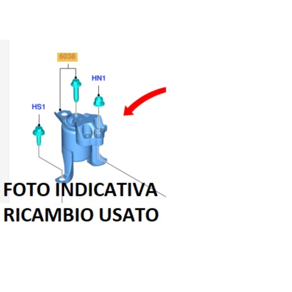FN11-6F012-AB 1883316 SUPPORTO MOTORE FORD ECOSPORT (2011>) 1.5ECOBLUE TDCI 95CV 70KW XVJD