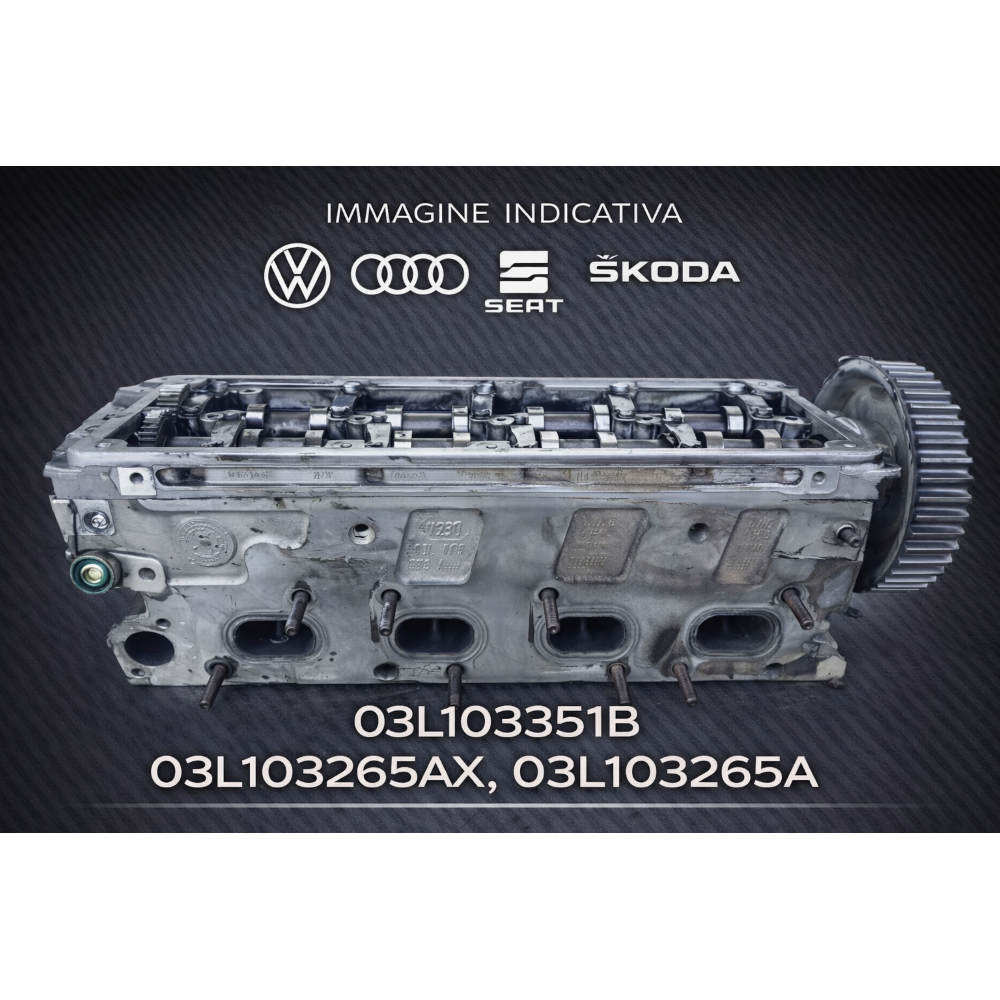 03L103373A TESTATA 1.6 TDI CAY CAYC CAYD CAYE CAYB AUDI A3 VW POLO SEAT SKODA