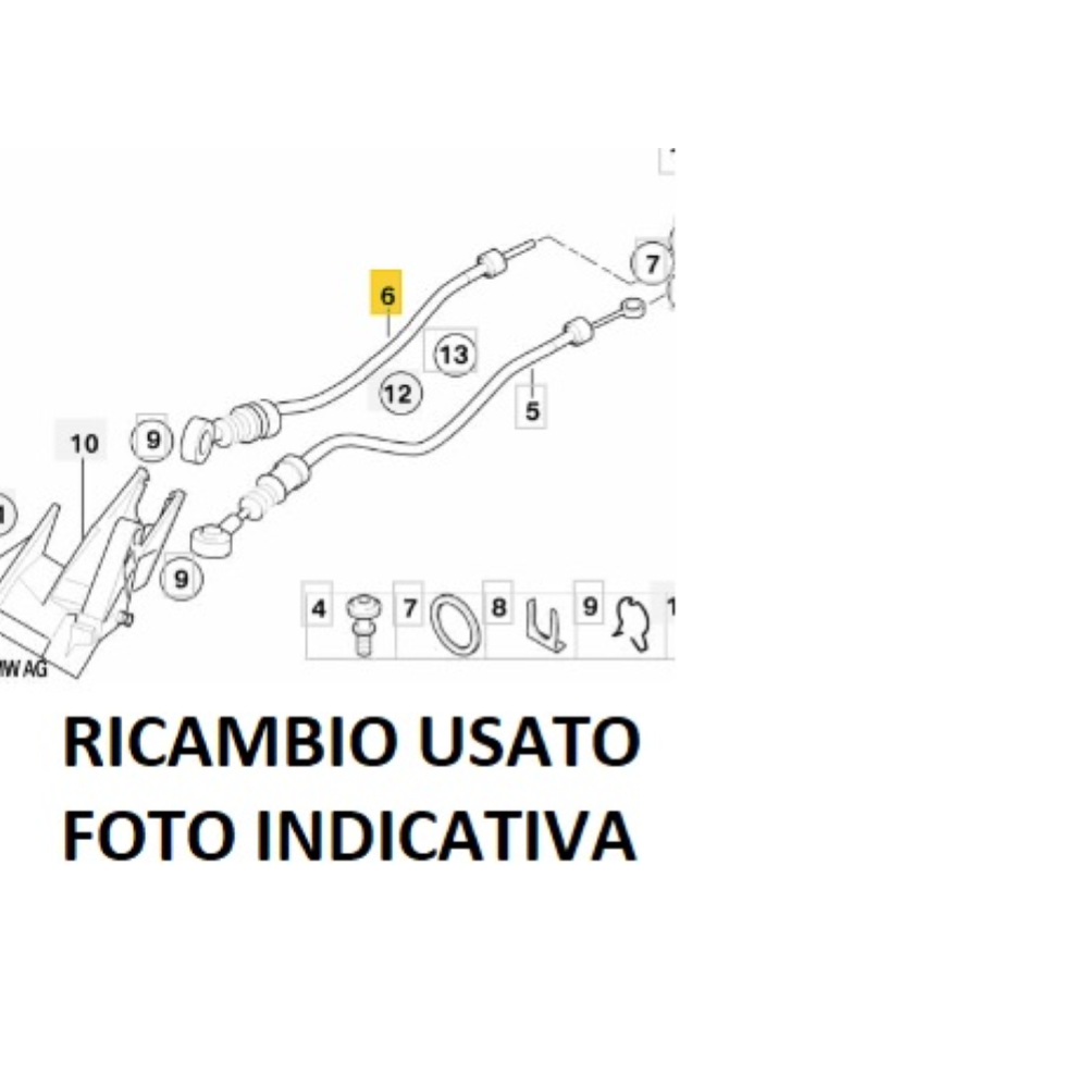 25117547371 25117547370 CAVI LACCI COMANDO LEVA CAMBIO 6 MARCE MINI COOPER (R50,R53)(01-06)