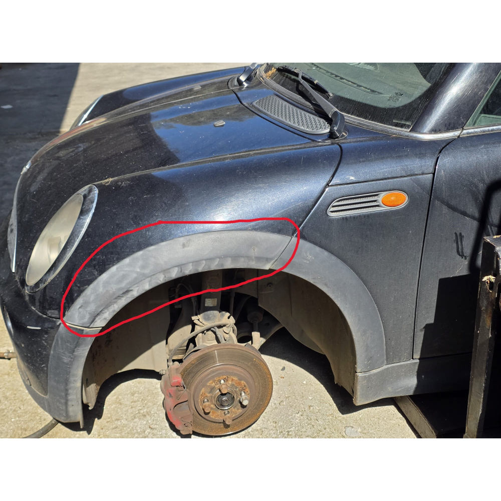 51131505867 FASCIONE PASSARUOTA ANTERIORE SINISTRO MINI COOPER (R50,R53)(01-06)