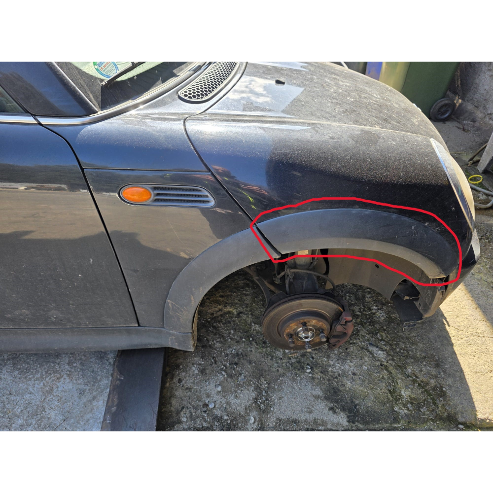 51131505866 FASCIONE PASSARUOTA ANTERIORE DESTRO MINI COOPER (R50,R53)(01-06)