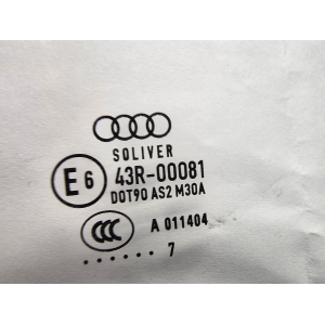 8X4845205 VETRO SCENDENTE PORTA POSTERIORE SINISTRA AUDI A1 SPORTBACK (8XA,8XF)(2011>)
