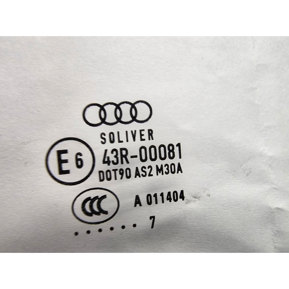 8X4845205 VETRO SCENDENTE PORTA POSTERIORE SINISTRA AUDI A1 SPORTBACK (8XA,8XF)(2011>)