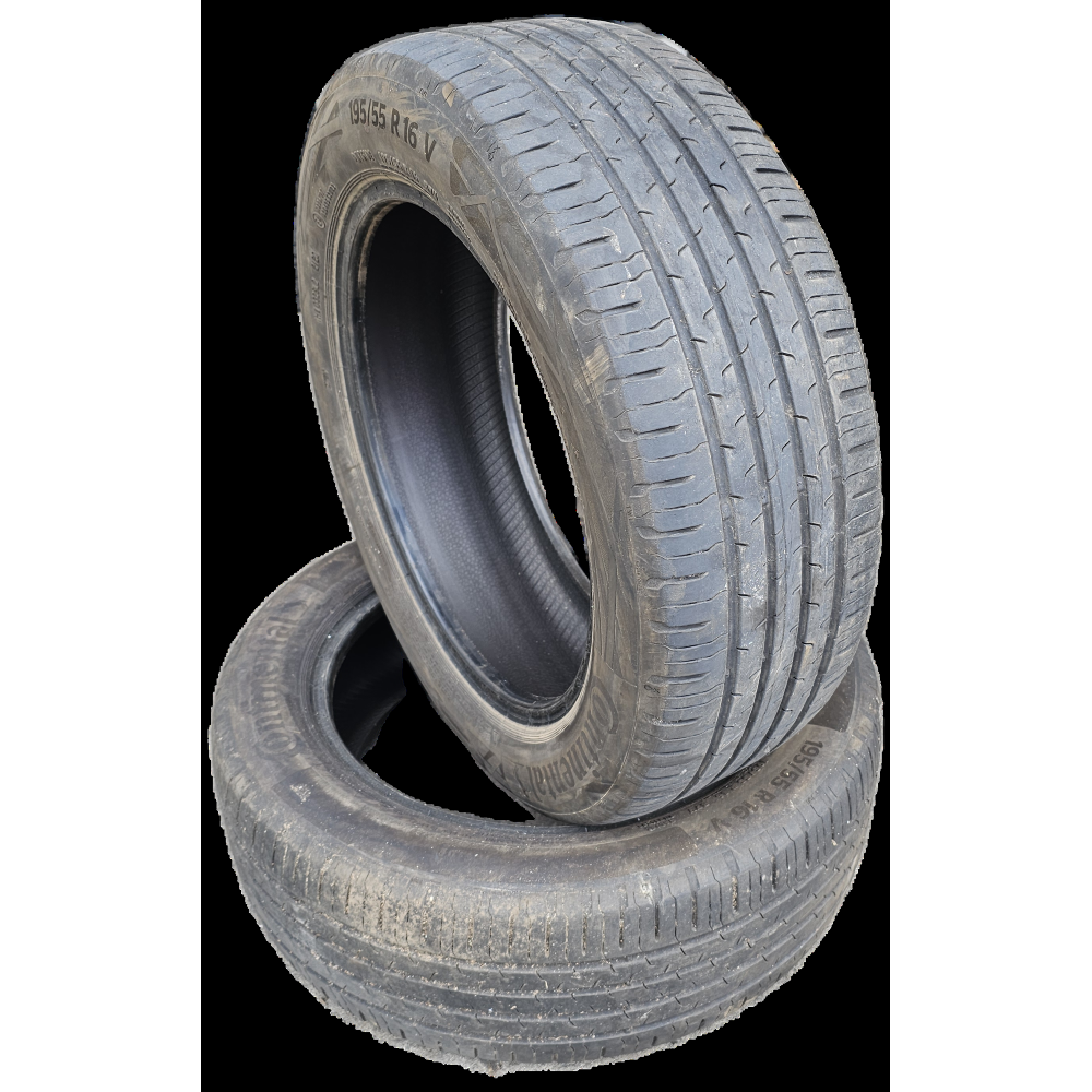 COPPIA 2 Gomme Continental EcoContact 6 195/55 R16 87V  Estive 4.59mm DOT 2120