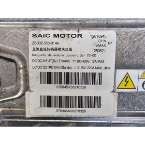 ZB002-350-014A CONVERTITORE DC/DC MG EHS PLUG-IN IBRIDO - INVERTER CC-CC SAIC MOTOR 