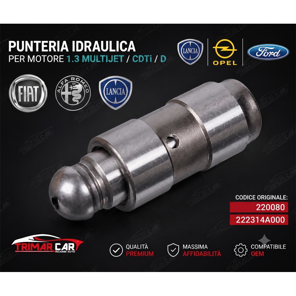Punteria Idraulica 220080 Fiat 46475925 Opel 93177316 Ford 1538733 Peugeot OE