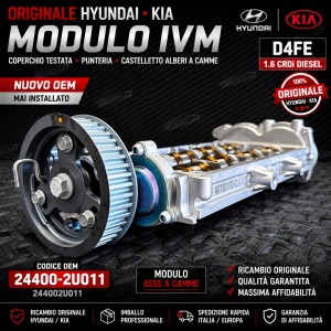 Coperchio testata IVM Originale Hyundai Kia 1.6D D4FE 244002U011 Sportage Tucson
