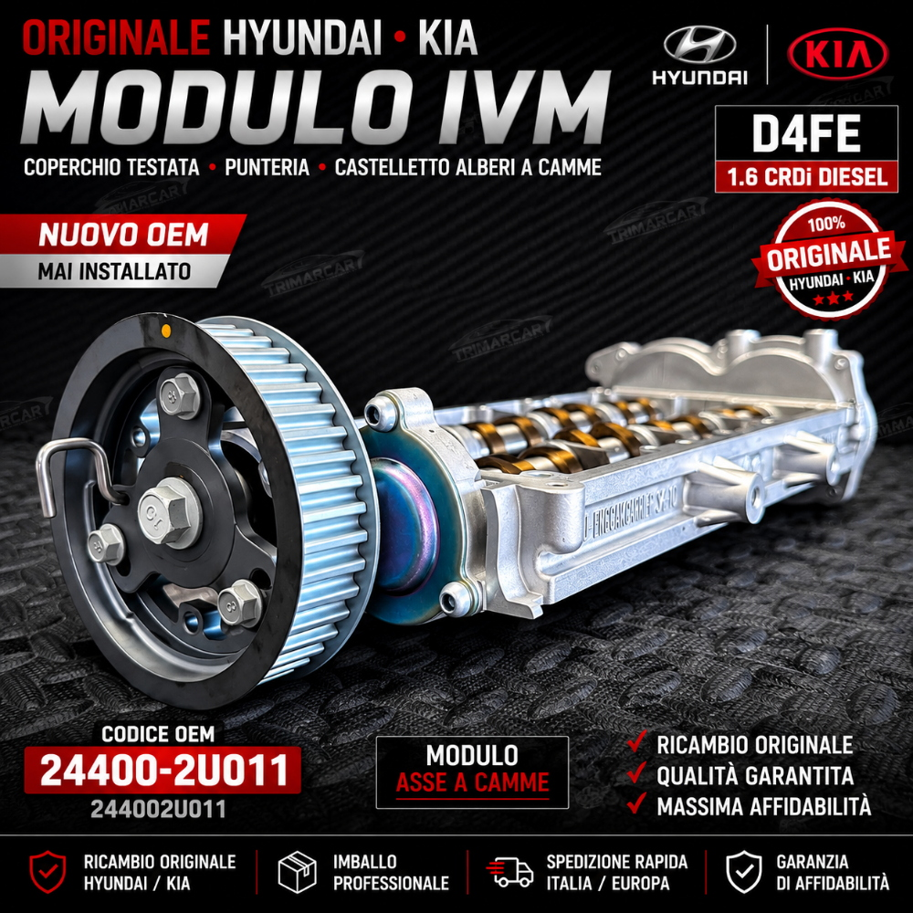 Coperchio testata IVM Originale Hyundai Kia 1.6D D4FE 244002U011 Sportage Tucson