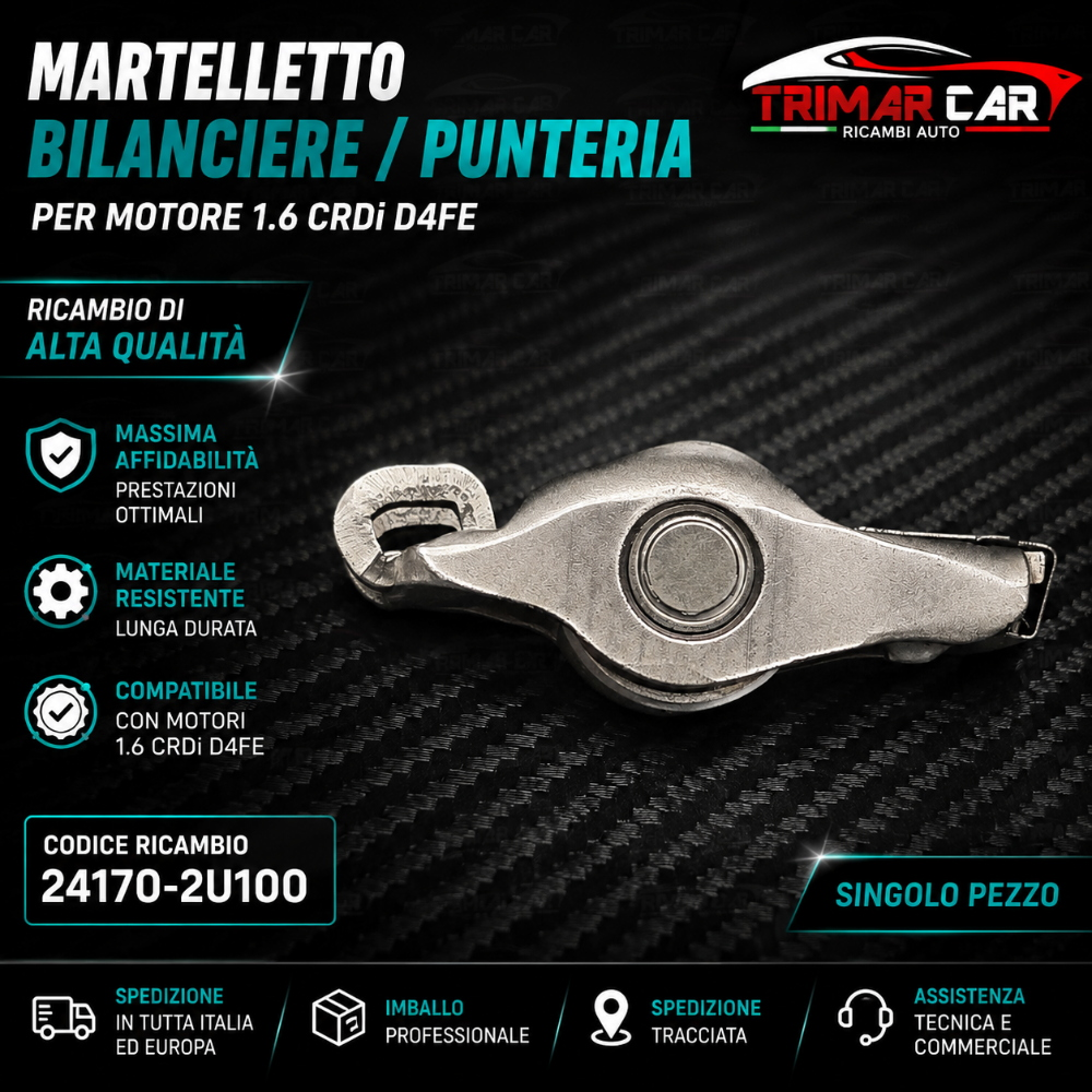 Bilanciere Martelletto Punteria Hyundai Kia 1.6 CRDi D4FE 24170-2U100 