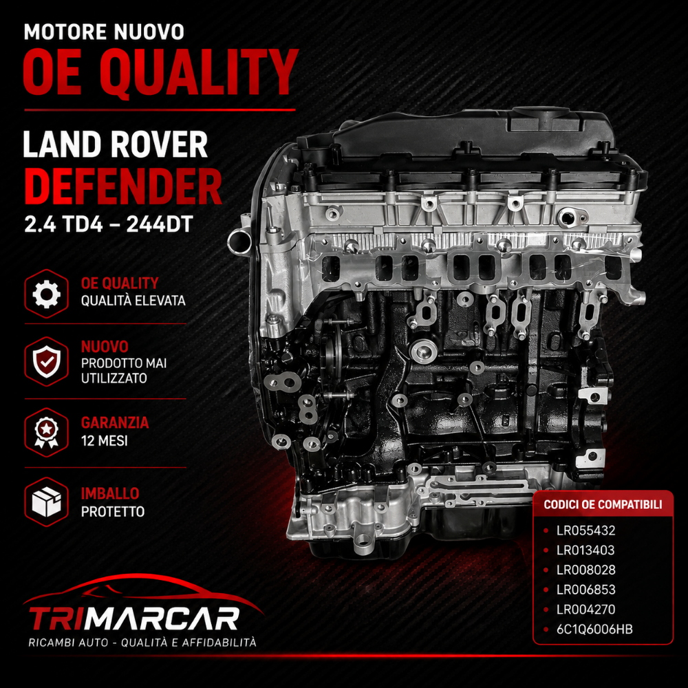 Motore Nuovo 2.4 TD4 244DT Land Rover Defender LR055432 LR006853 OE Quality