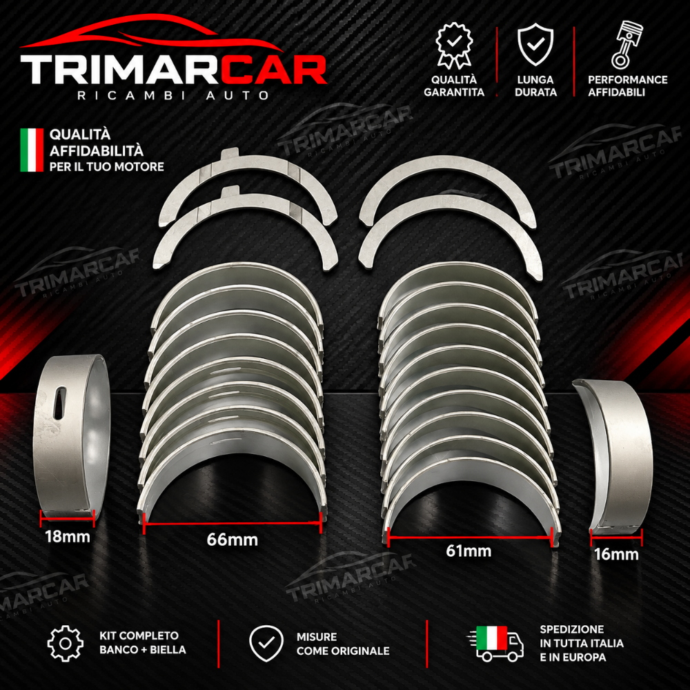 KIT BRONZINE DI BIELLA STD AUDI VW V6 2.7 3.0 TDI TRIMARCAR