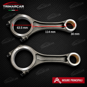 KIT 6 BIELLE  MOTORE TRIMARCAR AUDI VW 3.0 TDI CRC CRT