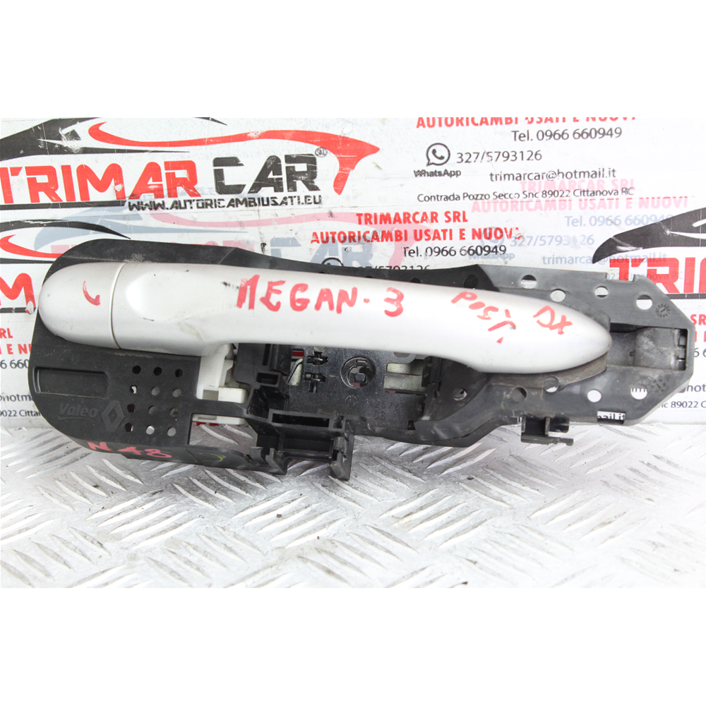 MANIGLIA ESTERNA POSTERIORE DESTRA RENAULT MEGANE 3 [2008-2016] 806060041R