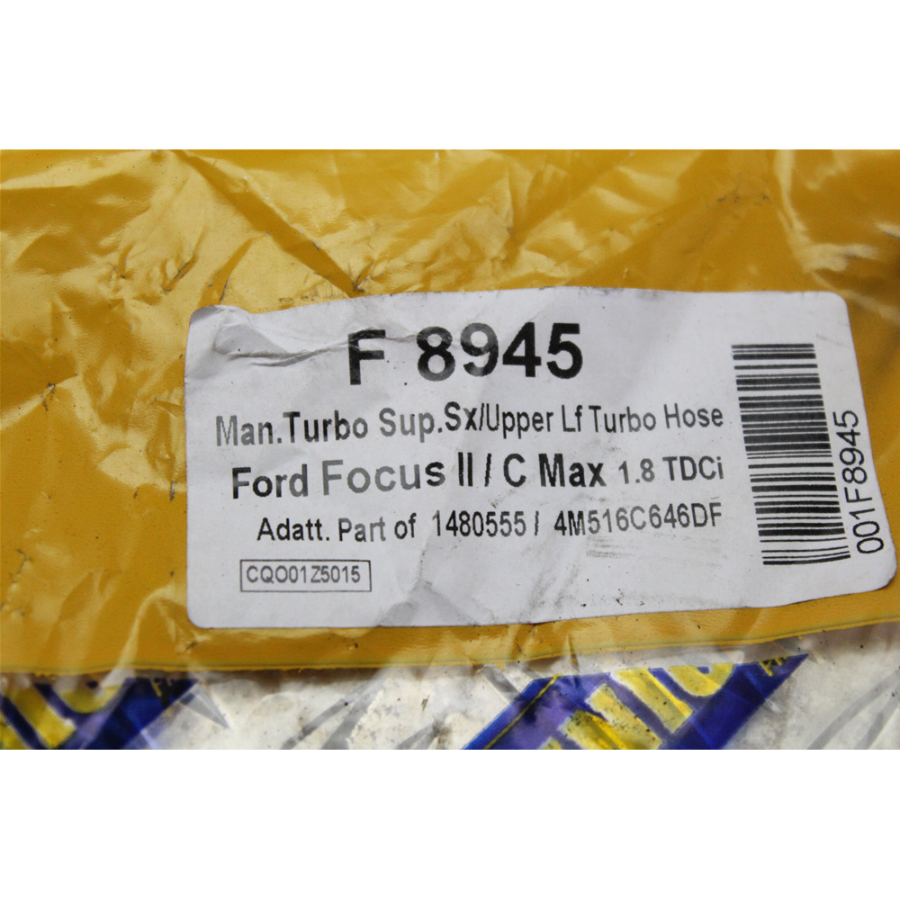 TUBO MANICOTTO INTERCOOLER TURBO FORD FOCUS 2 C-MAX 1.8TDCI [04-12] F8945