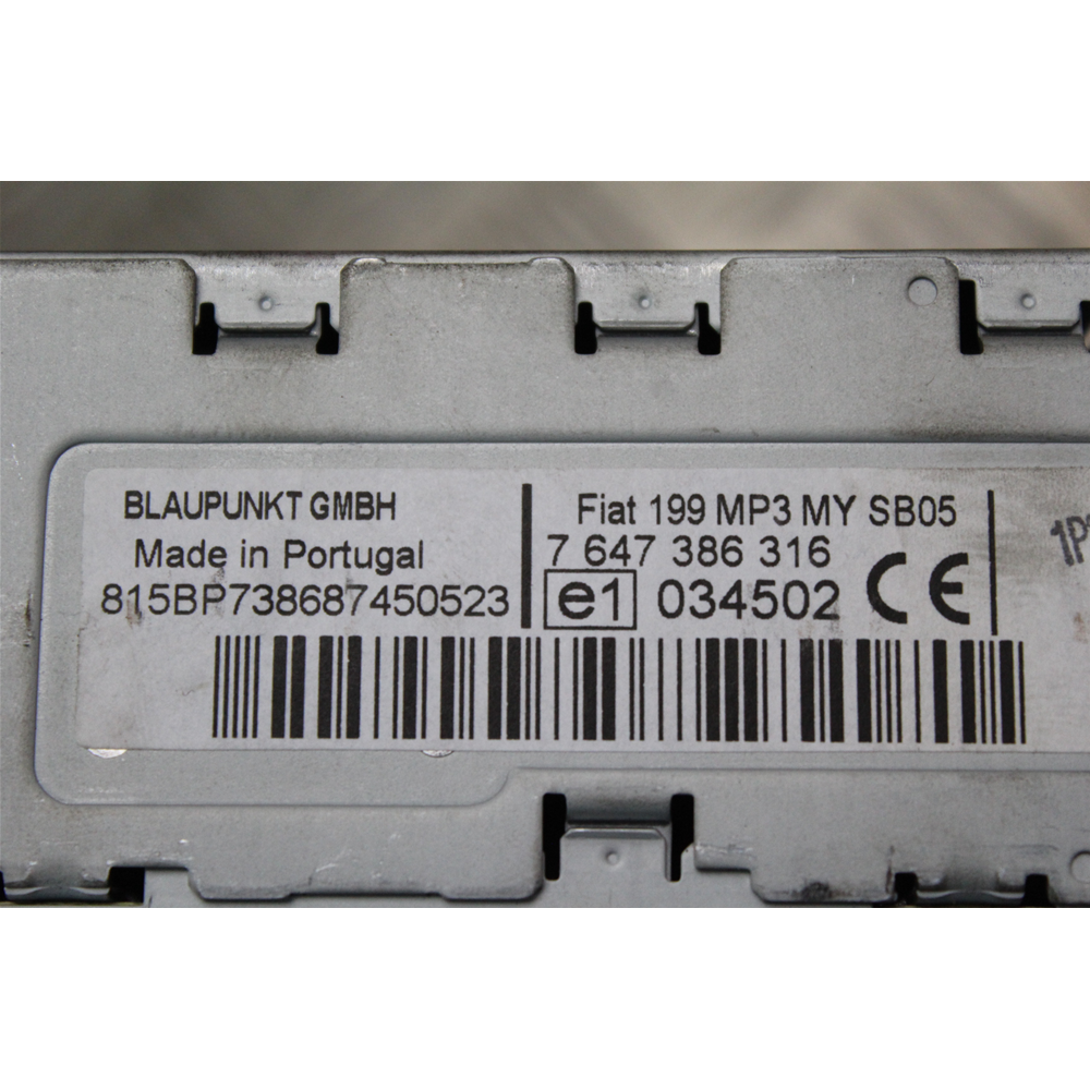 AUTORADIO RADIO STEREO FIAT GRANDE PUNTO 199 [2005 >>] MP3 7647386316 7354469710