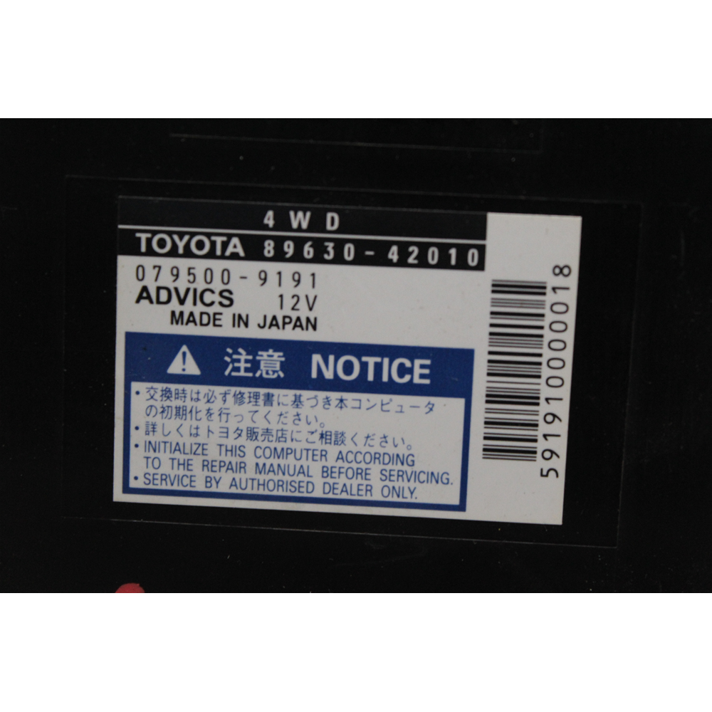 CENTRALINA CONTROLLO TRAZIONE 4WD TOYOTA RAV4 3 (A3) [2005-2012] 89630-42010