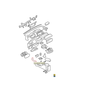 MODANATURA CRUSCOTTO INTERNO DX TOYOTA RAV4 3 (A3)[2005-2012] 58834-42010