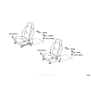 MANIGLIA GUIDA SEDILE ANTERIORE TOYOTA RAV4 3 (A3) [2005-2012] 79956-42010
