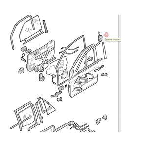 6941033010 KIT 4 PIASTRE CHIUSURA SERRATURA SPORTELLO TOYOTA RAV4 3 (A3)[2005-2012]