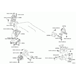 12321-26020 SUPPORTO MOTORE TOYOTA RAV4 3 (A3)[05-12] 2.2D100KW 2AD