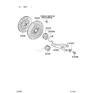 FORCELLA FRIZIONE REGGISPINTA TOYOTA RAV4 3 (A3) [05-12] 2.2D 100KW 31204-20140