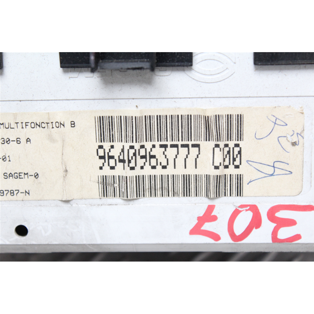 2002 PEUGEOT 307 display 9640963777 