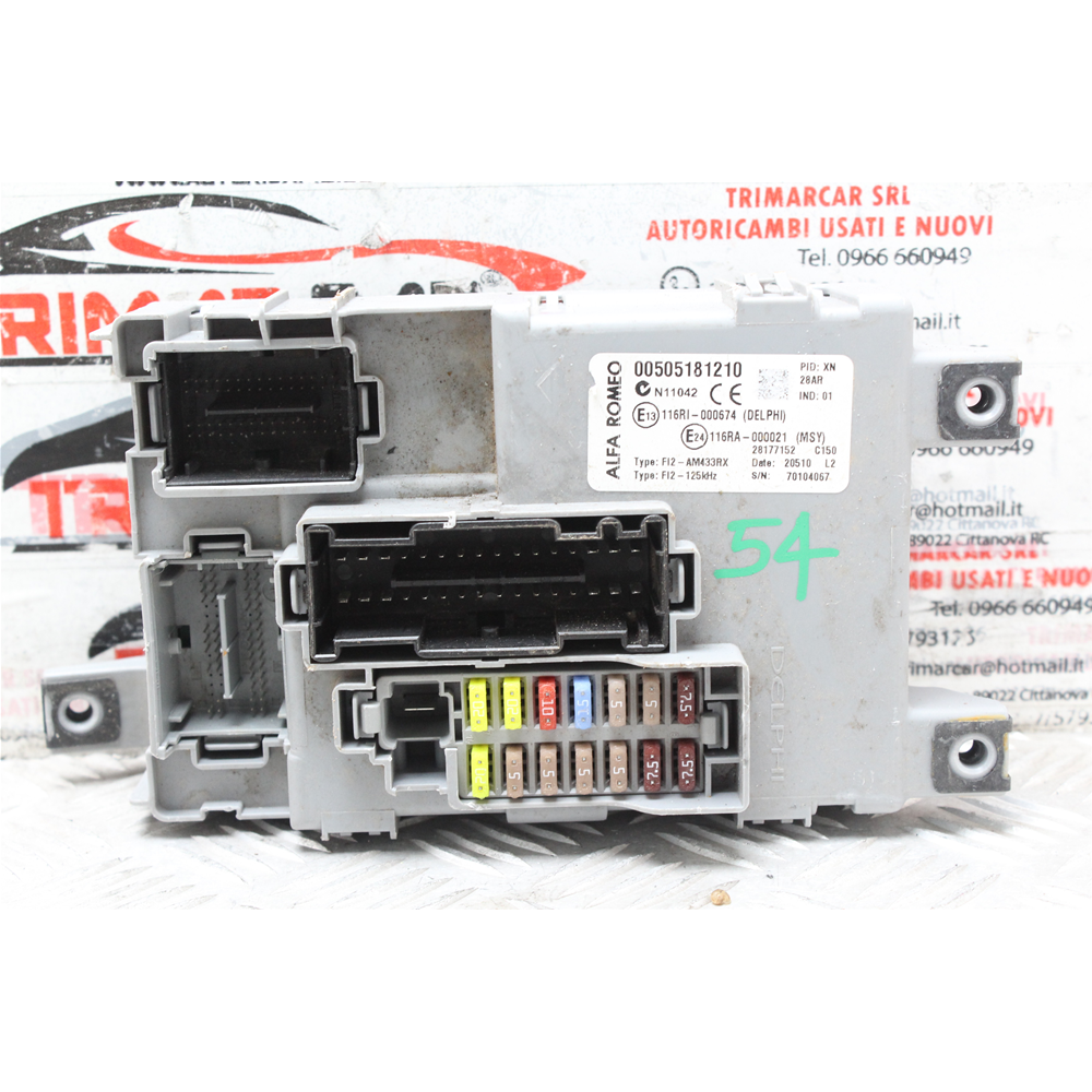 CENTRALINA BODY COMPUTER ALFA ROMEO MITO (955) [2008-2018] 50518121