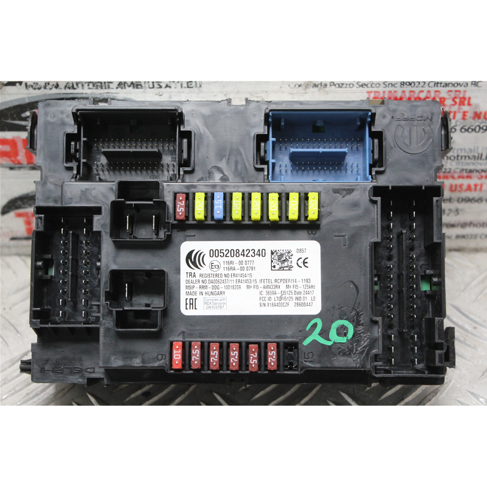 CENTRALINA BODY COMPUTER FIAT 500X 52084234 00520842340