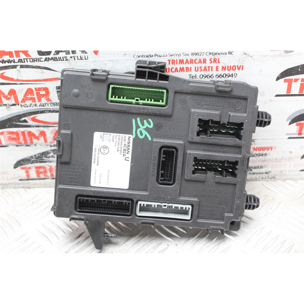 CENTRALINA BODY COMPUTER NISSAN QASHQAI 2 J11 DAL 2013 284B14CB2A S180192172A