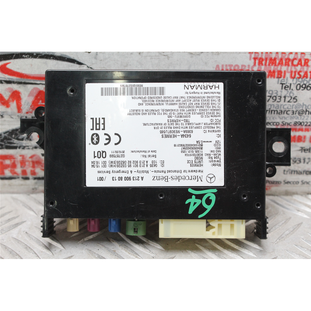 CENTRALINA BLUE & ME MERCEDES CLASSE A (W176) [2012 IN POI] A2139008013