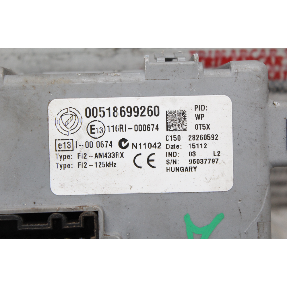 CENTRALINA BODY COMPUTER FIAT GRANDE PUNTO EVO (199) [2005 IN POI] 518699260
