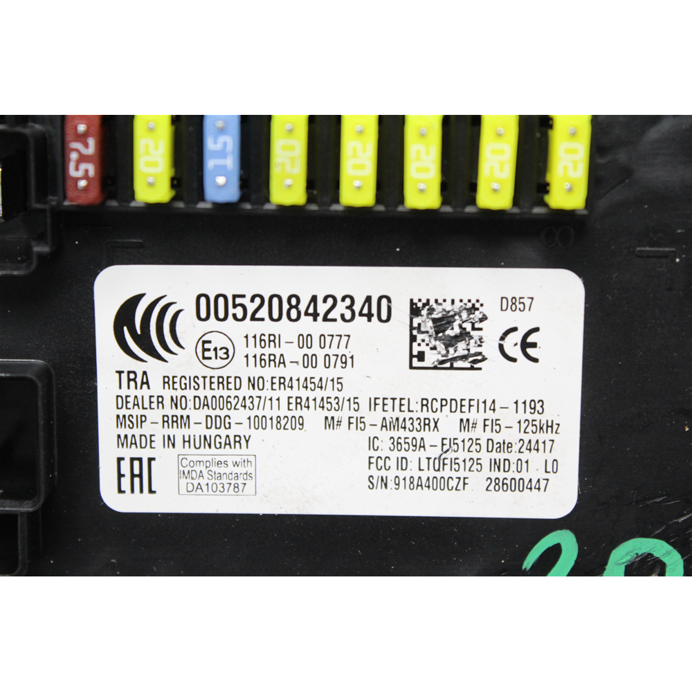 CENTRALINA BODY COMPUTER FIAT 500X 52084234 00520842340