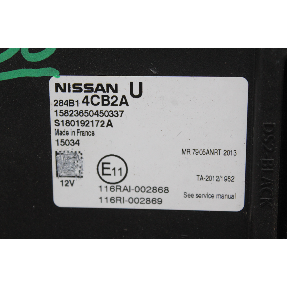 CENTRALINA BODY COMPUTER NISSAN QASHQAI 2 J11 DAL 2013 284B14CB2A S180192172A