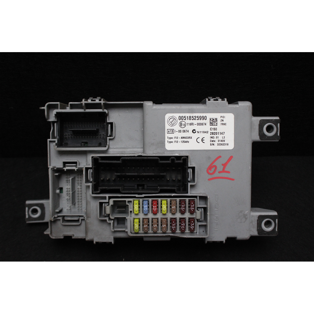 518525990 51852599 CENTRALINA BODY COMPUTER FIAT 500 (312) (2007 IN POI)