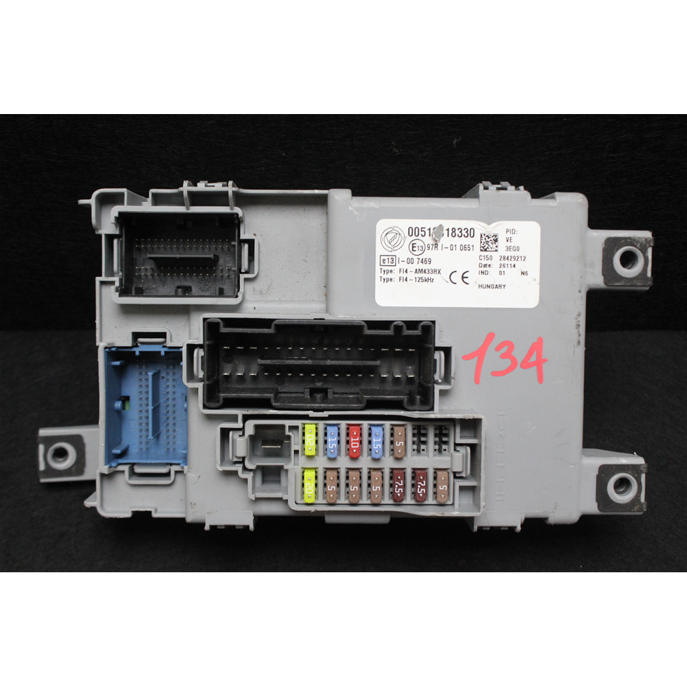 519818330 51981833 CENTRALINA BODY COMPUTER FIAT 500 (312) (2007 IN POI)