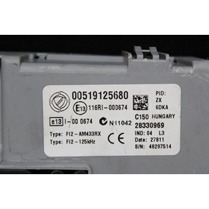 519125680 51912568 CENTRALINA BODY COMPUTER FIAT 500 (312) (2007 IN POI)