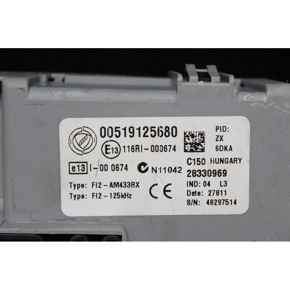 519125680 51912568 CENTRALINA BODY COMPUTER FIAT 500 (312) (2007 IN POI)