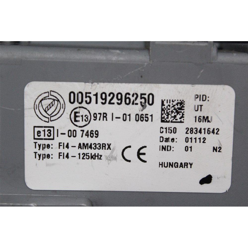 519296250 51929625 CENTRALINA BODY COMPUTER FIAT PANDA 3 (312,319) (2012 IN POI)