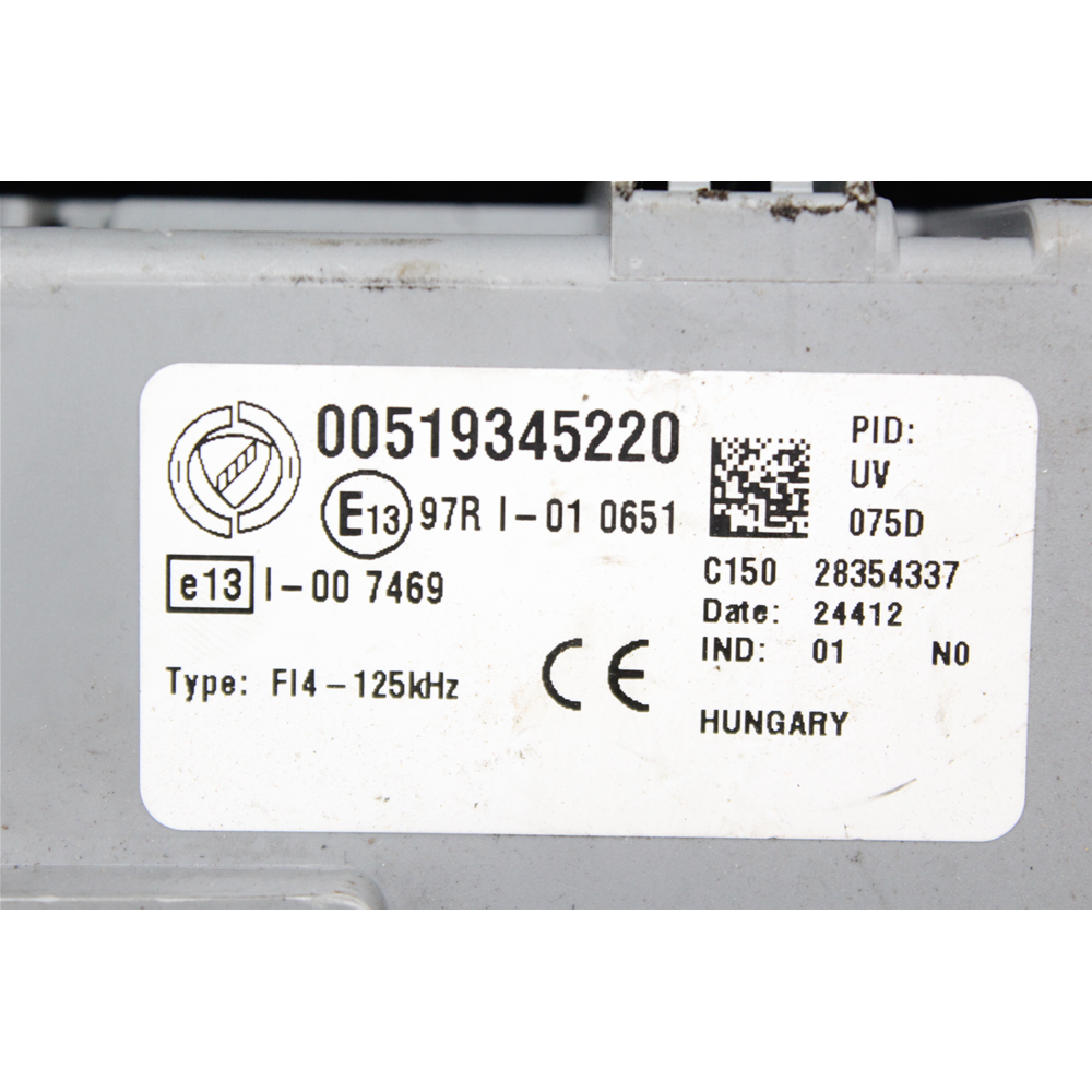 519345220 51934522 CENTRALINA BODY COMPUTER FIAT PANDA 3 (312,319) (2012 IN POI)