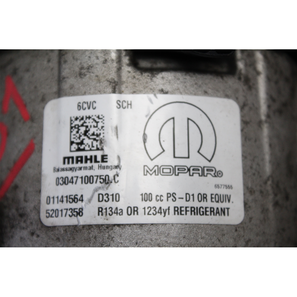 52017358 COMPRESSORE AC CLIMA FIAT 500L (351,352) (2012 IN POI) 1.6 MJET 120CV 88KW