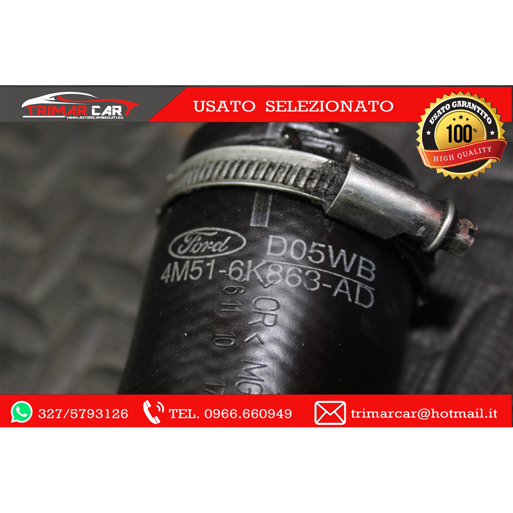 29042 4M516K863AD TUBO MANICOTTO INTERCOOLER TURBO FORD FOCUS CMAX