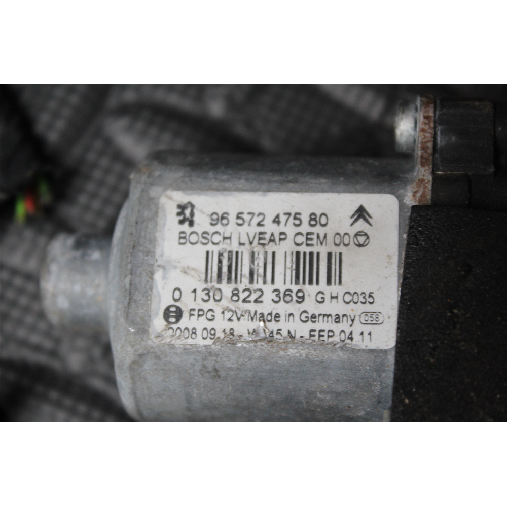 MECCANISMO ALZACRISTALLI ANTERIORE DESTRO PEUGEOT 308 [2007-2013] 9657247580