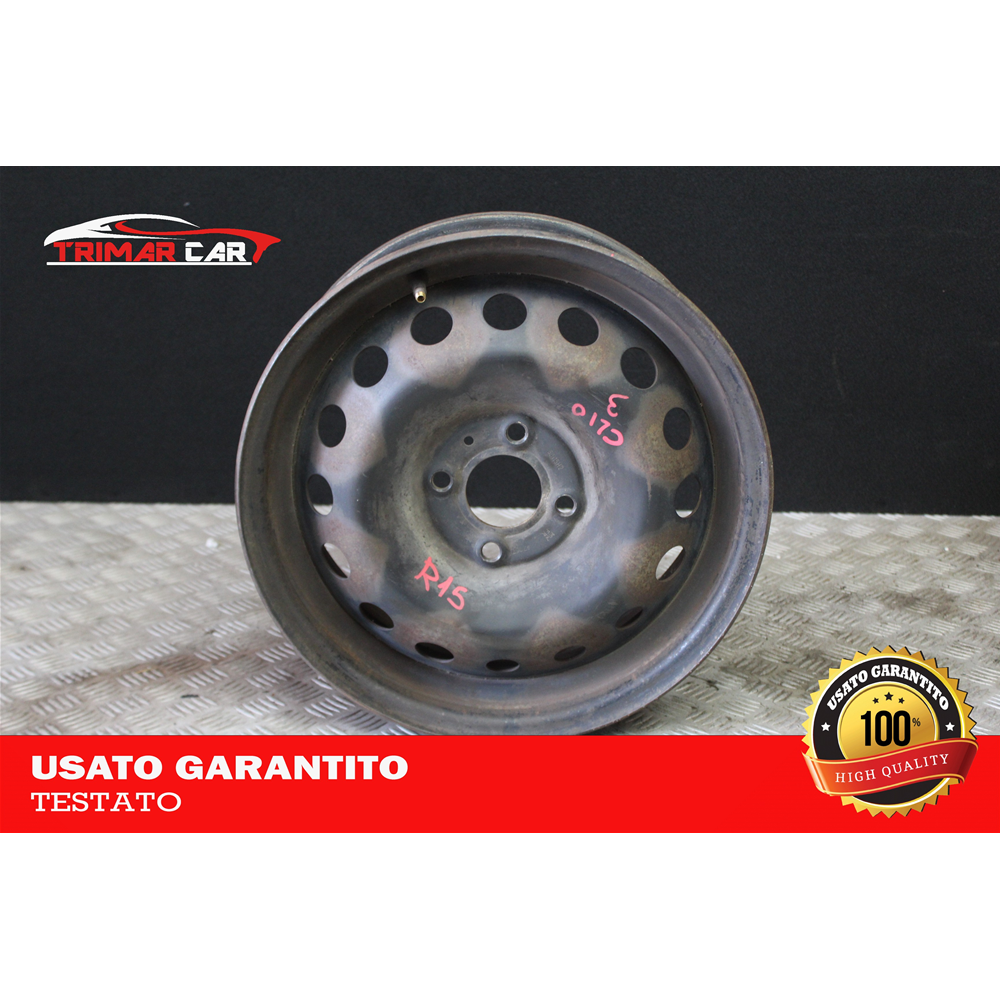 6JX15 R15 CERCHIO SINGOLO IN FERRO RENAULT CLIO 3 III (BR0/1,CR0/1) (2005-2013)