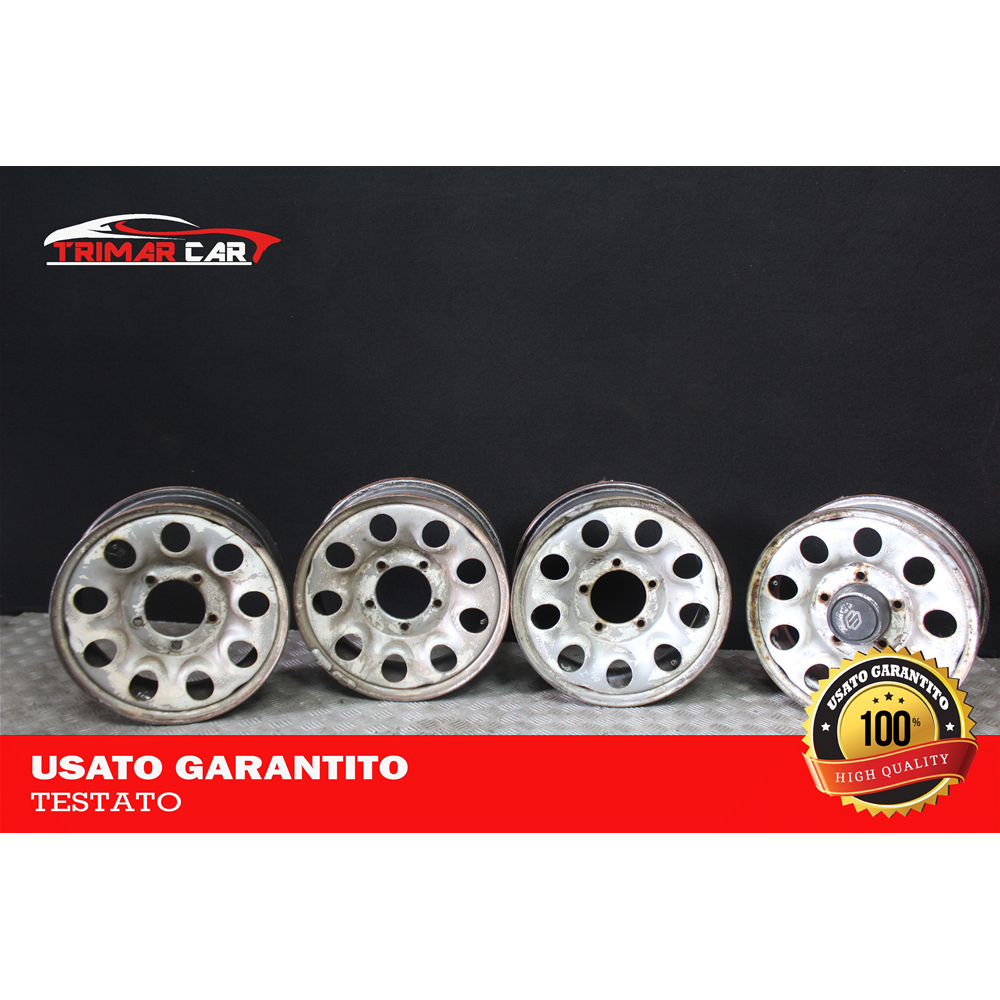 5,5JX15H R15 SET 4 CERCHI IN FERRO SUZUKI VITARA 1 (ET,TA) (1988-1999)